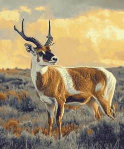 Pronghorn Wildlife Diamond Painting