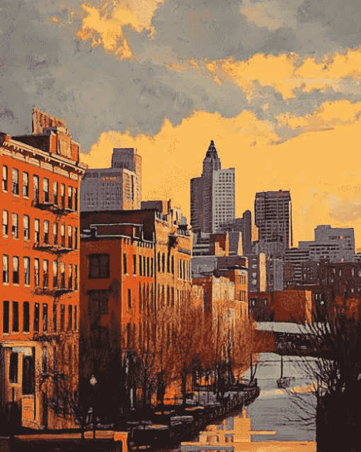 Providence Cityscape Diamond Painting