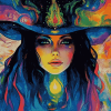 Psychedelic Witch Art Diamond Painting