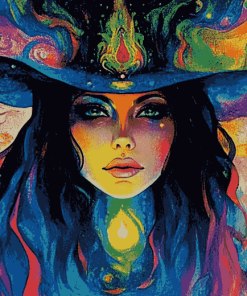 Psychedelic Witch Art Diamond Painting