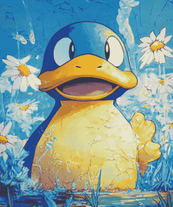 Psyduck and Golduck Pokemon Diamond Painting