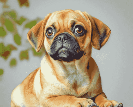 Puggle Puppy Diamond Painting