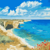 Puglia Seaside Scenery Diamond Painting