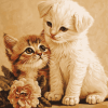 Puppy and Kitten Animal Diamond Painting