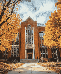 Purdue University Autumn Scenery Diamond Painting