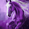 Purple Abstract Horse Diamond Painting