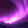 Purple Aurora Fantasy Landscape Diamond Painting