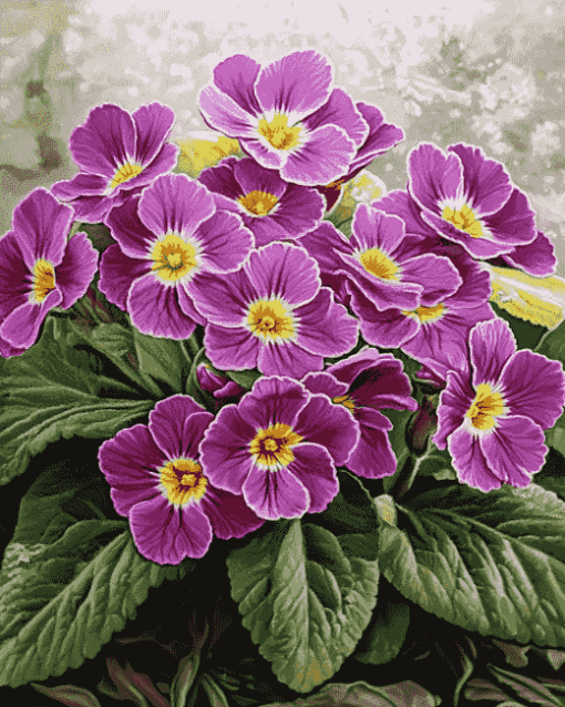 Purple Blossoms Diamond Painting