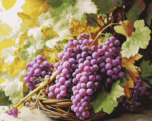 Purple Grapes Diamond Painting