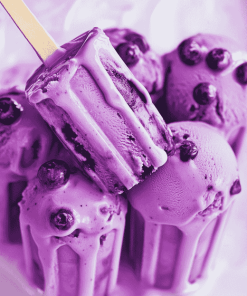 Purple Ice Cream Delight Diamond Painting