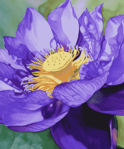 Purple Lotus Blossoms Diamond Painting