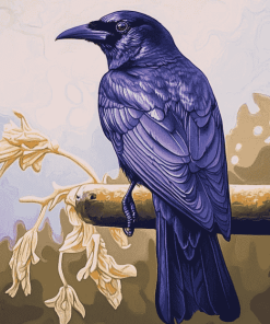 Purple Martin Bird Diamond Painting