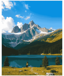 Pyrenees Mountain Scenery Diamond Painting