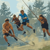 Quidditch Brooms Diamond Painting