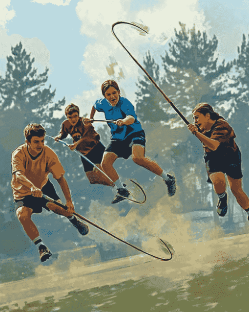 Quidditch Brooms Diamond Painting