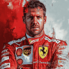 Racing Icon Sebastian Vettel Diamond Painting