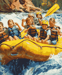 Rafting Adventure for Kids Diamond Painting