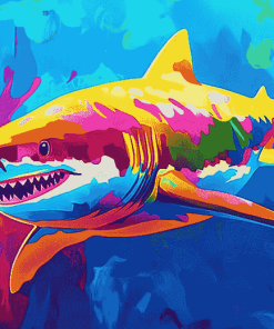 Rainbow Shark Diamond Painting