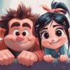 Ralph and Vanellope Animation Diamond Painting