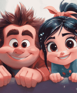 Ralph and Vanellope Animation Diamond Painting