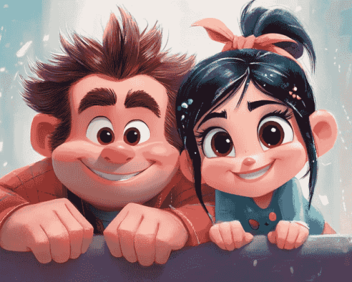 Ralph and Vanellope Animation Diamond Painting