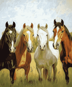 Ranch Horses Diamond Painting