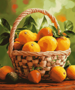 Rangpur Lemon Fruit Basket Diamond Painting