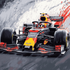 Red Bull F1 Race Car Diamond Painting