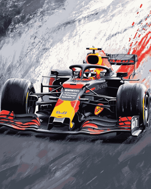 Red Bull F1 Race Car Diamond Painting