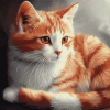 Red Cat Diamond Painting