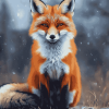 Red Fox Cubs Diamond Painting