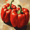 Red Peppers Vegetables Diamond Painting