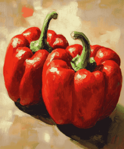 Red Peppers Vegetables Diamond Painting