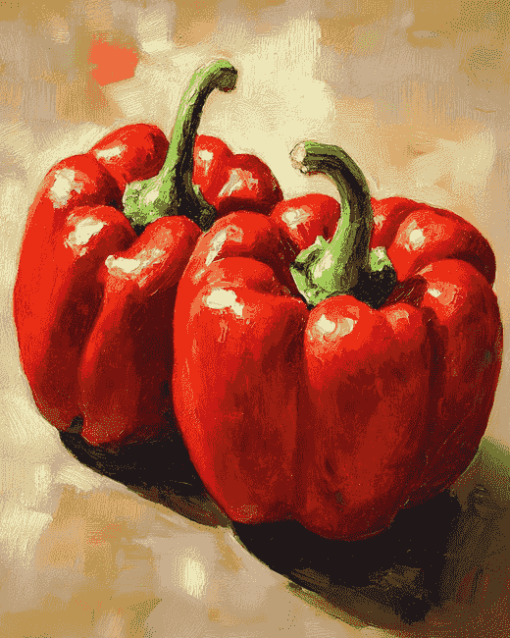 Red Peppers Vegetables Diamond Painting