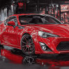 Red Scion Sports Car Diamond Painting