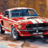 Red Shelby Mustang Art Diamond Painting