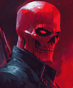 Red Skull Marvel Diamond Painting