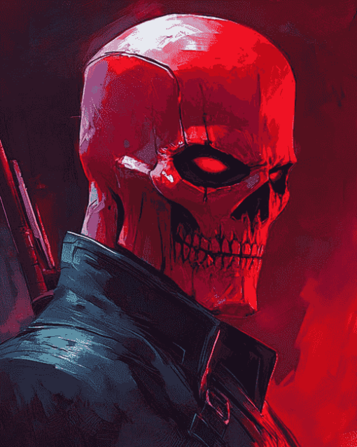 Red Skull Marvel Diamond Painting