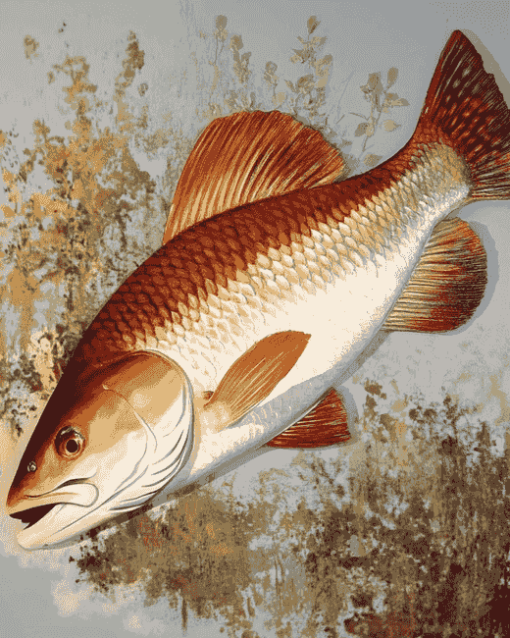 Redfish Sea Life Diamond Painting