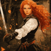 Redhead Warrior Woman Diamond Painting