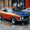 Reliant Scimitar Classic Car Diamond Painting