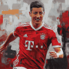 Robert Lewandowski Sports Diamond Painting