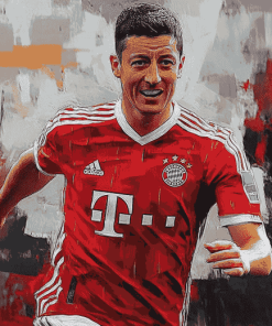 Robert Lewandowski Sports Diamond Painting