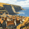 Robin Hood Bay Landscape Diamond Painting