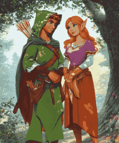 Robin Hood Marian Animation Diamond Painting