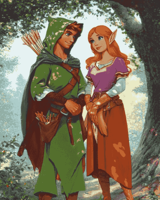 Robin Hood Marian Animation Diamond Painting