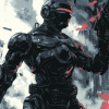 Robocop Fantasy Illustration Diamond Painting