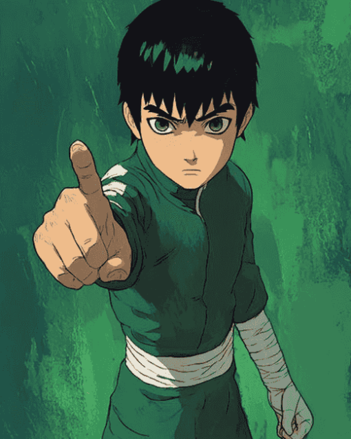 Rock Lee Anime Masterpiece Diamond Painting