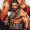 Roman Reigns WWE Champions Diamond Painting