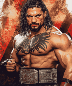 Roman Reigns WWE Champions Diamond Painting